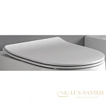 Сиденье Kerasan Flo 319101 для унитаза с микролифтом, белый