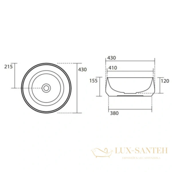 раковина kerasan f10 460411 43х43 см, зеленый матовый