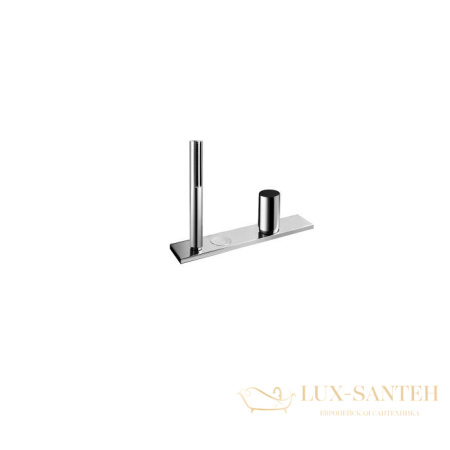 смеситель на борт ванны fantini milano, 31 02 3067, на 3 отверстия, на 2 источника, с ручным душем, без излива, хром