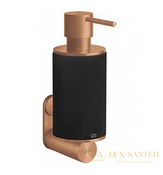 дозатор gessi 316 accessories 54714.726 подвесной, warm bronze br. pvd/черный