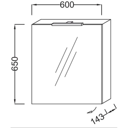 зеркальный шкаф jacob delafon odeon up eb795gru-r3 левосторонний 60х65 см, малиновый