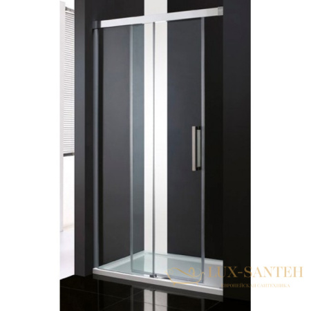 душевая дверь в нишу cezares premier-soft premier-soft-w-bf-1-130-c-cr-iv 130 см профиль хром, стекло прозрачное