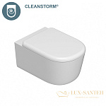 Унитаз подвесной безободковый GLOBO Lalita, LTS02BI, 54х36хh34 см, со сливом Торнадо- Cleanstorm, белый глянцевый