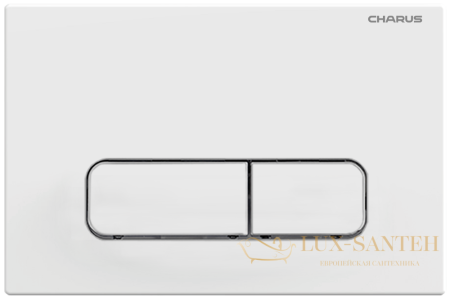 панель смыва charus tm, elegia, fp.320.12.01, белый матовый