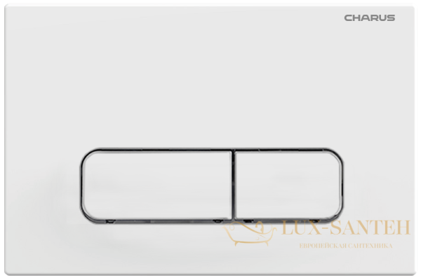 панель смыва charus tm, elegia, fp.320.12.01, белый матовый