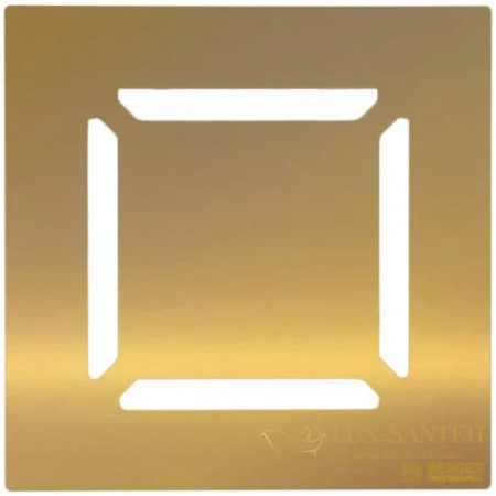 душевой трап berges platz norma 092158 99x99/50 мм, золото