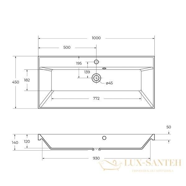 раковина belbagno bb1000/450-lv-art-ast-nero 100 см, черный матовый