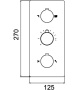 смеситель rgw shower panels 21140541-11 для душа с термостатом sp-41-01, хром