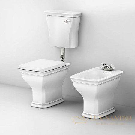 биде artceram civitas cib002 01 00 напольное, белый