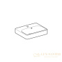 раковина geberit smyle square 500.222.01.1 450х360 мм, белый