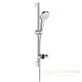 душевой набор hansgrohe croma select s 26566400, vario со штангой 65 см и мыльницей, белый/хром