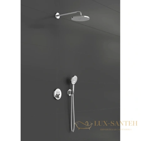 душевая система скрытого монтажа hansgrohe raindance s 240 1 jet powderrain с showerselect s 27951000