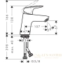 смеситель для раковины hansgrohe logis 71071000