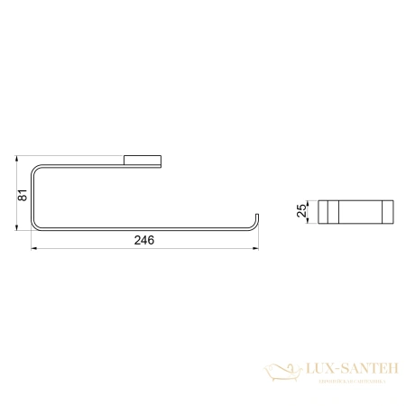полотенцедержатель timo selene 10057/00, хром