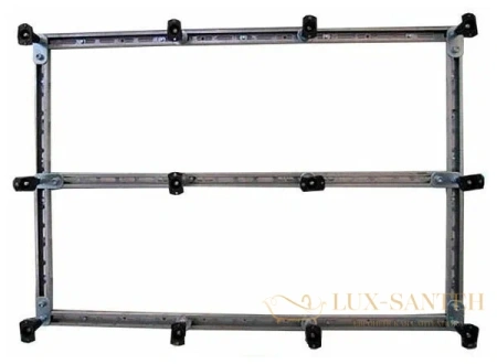 каркас с ножками для smc поддона cezares tray-m-ah-100/90-ml, хром