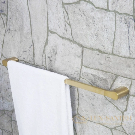 полотенцедержатель wasserkraft aisch k-5930 64 см, золотой матовый