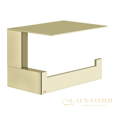 держатель для туалетной бумаги с крышкой gessi inverso accessories 20849.727, brass brushed pvd