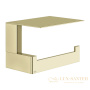 держатель для туалетной бумаги с крышкой gessi inverso accessories 20849.727, brass brushed pvd
