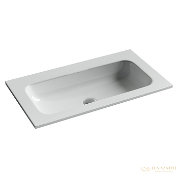 раковина встраиваемая сверху ceramica nova grace cn7012wx, без отверстий под смеситель, 810*457*137мм, белый