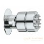 форсунка боковая поворотная, массажная струя, для душа bossini tondo gom i00137.030, хром