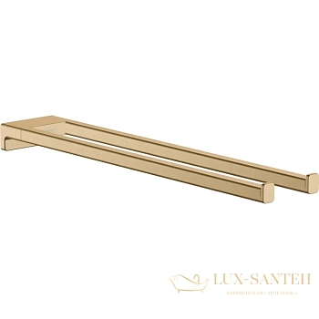 полотенцедержатель hansgrohe addstoris 41770140, шлифованная бронза