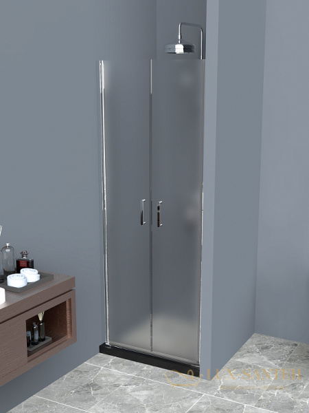 душевая дверь belbagno uno uno-b-2-70-p-cr 70 см профиль хром, стекло рифленое