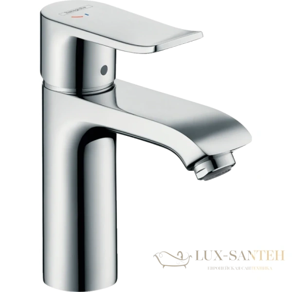 смеситель для раковины hansgrohe metris 31121000, хром