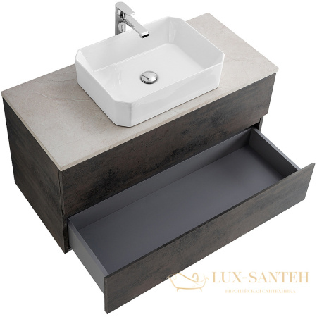 тумба под раковину cezares molveno 46 molveno 46-100-2c-so-oss 100 см подвесная, ossido