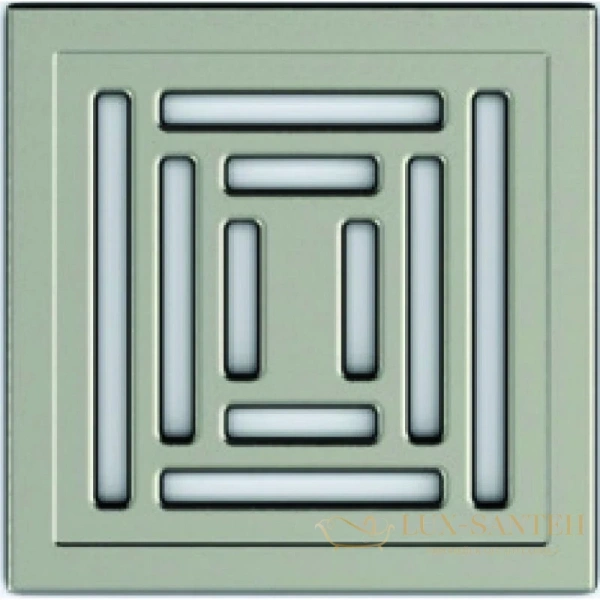 душевой трап berges platz uno 090170 148x148/50 мм, матовый хром