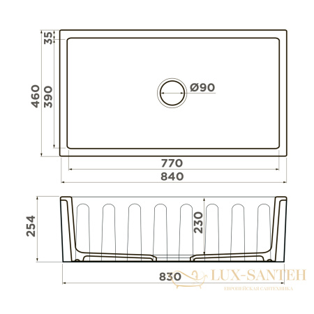 кухонная мойка omoikiri mikura 83-wh 4993259 natceramic, белый глянец