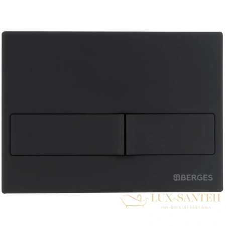 кнопка berges line 040015 для инсталляции novum l5, черный soft touch