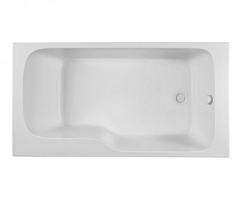 акриловая ванна jacob delafon bain douche malice e6d065r-00 170*90 см правосторонняя, белый