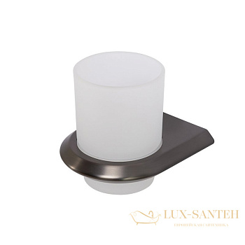 стакан для зубных щеток подвесной cezares liner-tums-gm, оружейная сталь брашированная