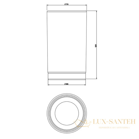 стакан для зубных щеток настольный gessi emporio 38833.031, хром