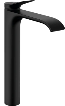 смеситель для раковины hansgrohe vivenis 75040670 со сливным гарнитуром, матовый черный