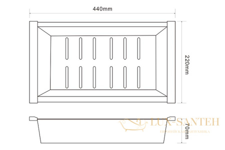 коландер zorg pvd grafit c 12-51 grafit, графит