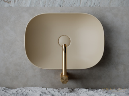 раковина накладная ceramica nova element cn6009mc, капучино матовый