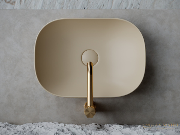 раковина накладная ceramica nova element cn6009mc, капучино матовый