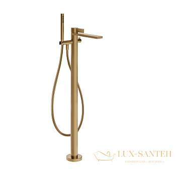 смеситель для ванны напольный gessi inverso diamantato 73628.726, warm bronze br pvd