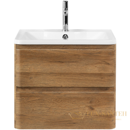 тумба под раковину belbagno albano albano-700-2c-so-rr 70 см подвесная, rovere rustico