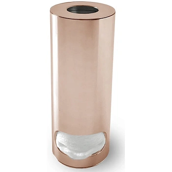 контейнер для косметических дисков 3sc metal tonda met47agdr, розовое золото