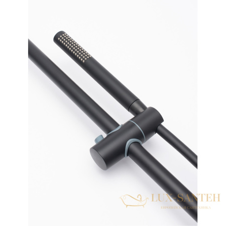 душевая система для душа aquame aqm8001mb, черный матовый