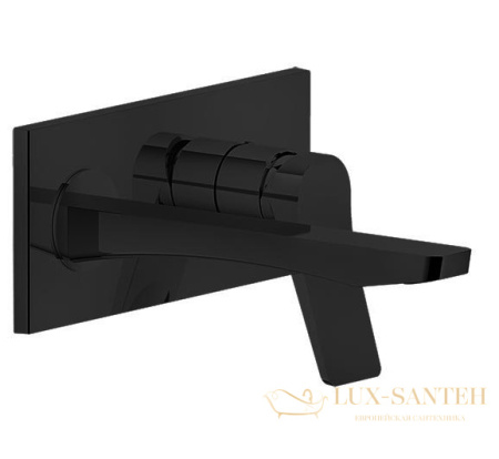 встраиваемый смеситель gessi rilievo 59089.299 для раковины, внешняя часть, black xl
