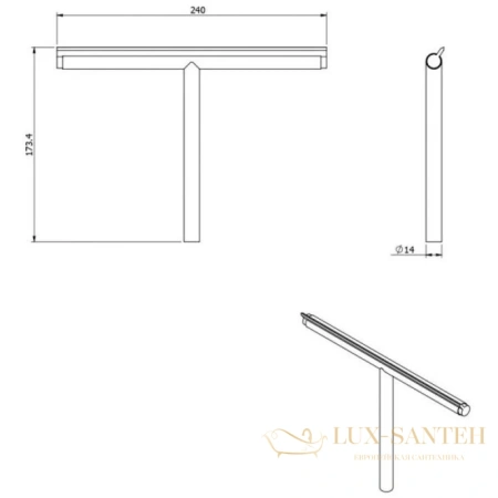стеклоочиститель langberger 74183, хром