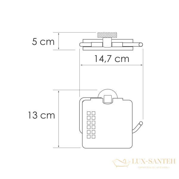 держатель туалетной бумаги с крышкой wasserkraft tauber k-64425, никель