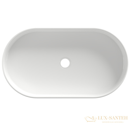 раковина накладная aqueduto espiral, esp0210, овальная 390*600, белый глянцевый