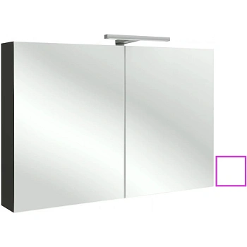 зеркальный шкаф jacob delafon eb1365-g1c 100х65 см, белый блестящий