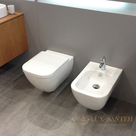 чаша подвесного унитаза duravit happy d.2 2221090000, белый