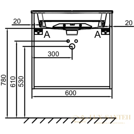 тумба jacob delafon odeon rive gauche eb2520-r5-g1c 60 см, белый глянец
