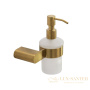 дозатор для жидкого мыла cezares stylus-sois-v-boro, 200 мл, золото брашированное
